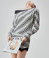 Diagonal Stripe OffShoulder Top